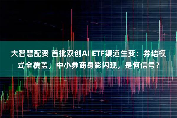 大智慧配资 首批双创AI ETF渠道生变：券结模式全覆盖，中小券商身影闪现，是何信号？