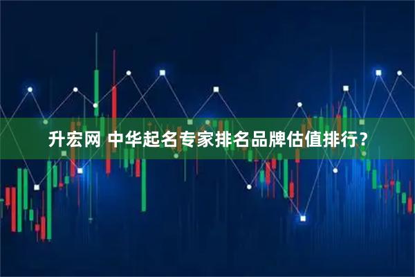 升宏网 中华起名专家排名品牌估值排行？